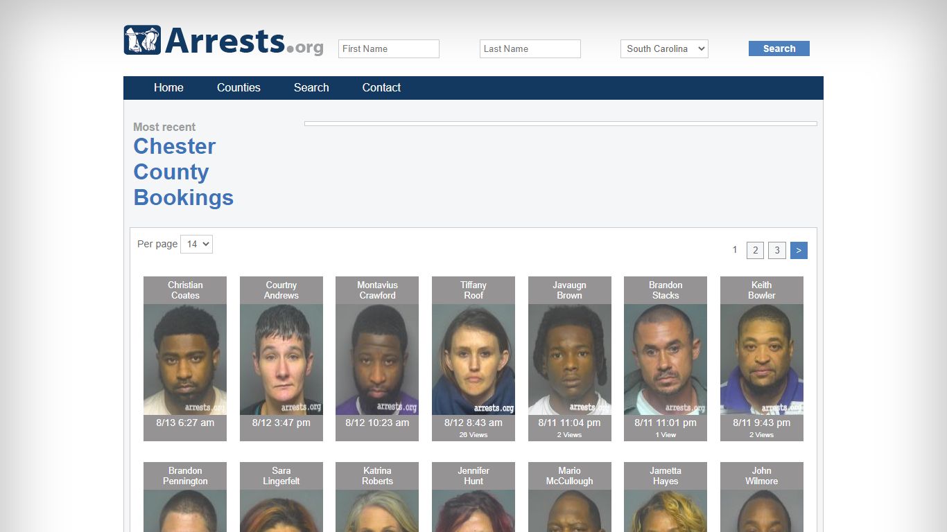 Chester County Arrests and Inmate Search